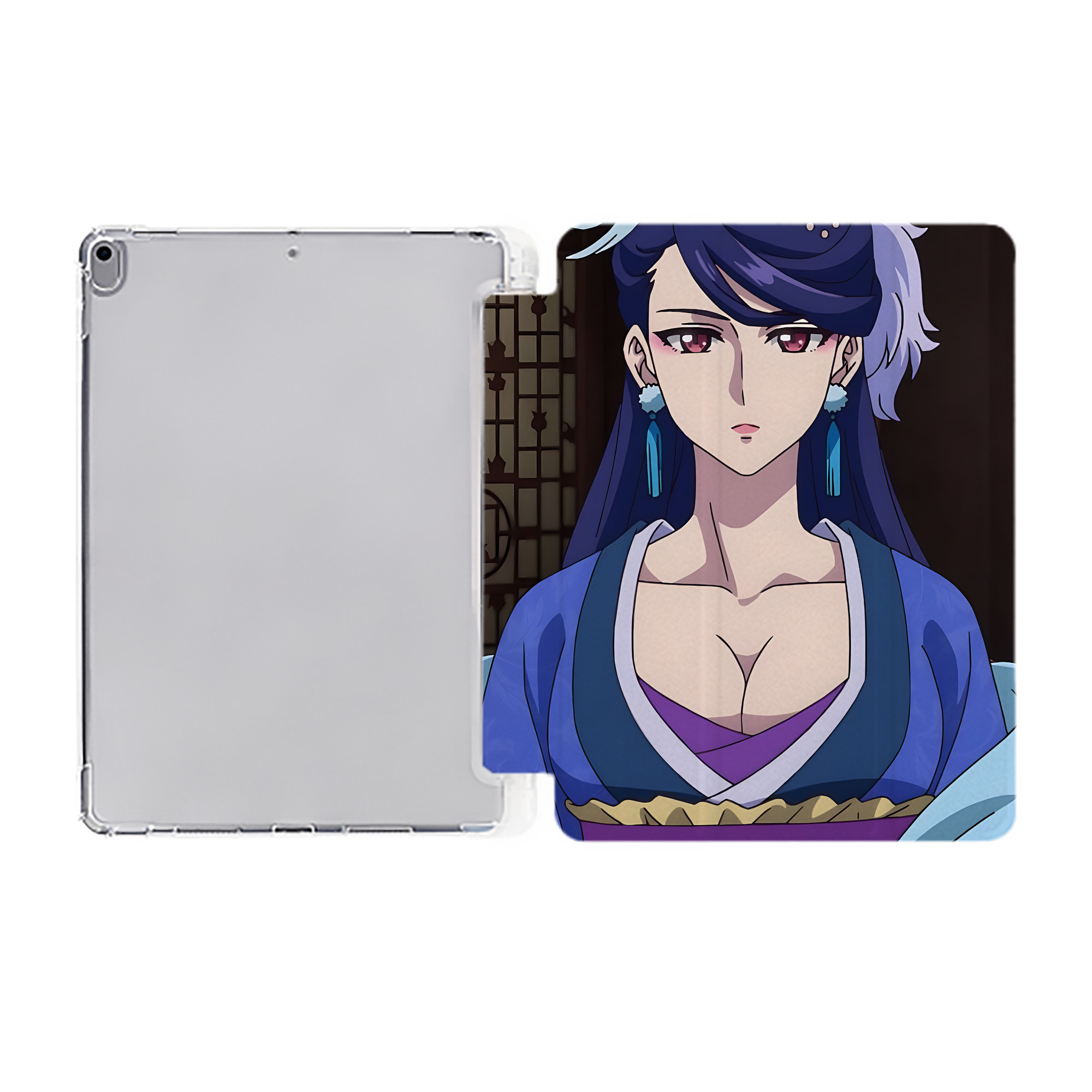 （画像用） 薬屋のひとりごと The Apothecary Diaries IPad ケース ペン収納付き 三つ折りスタンド PUレザー×シリコン 対応機種9.5/10.5/10.9インチ